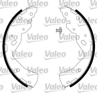 Valeo 564035 - Комплект тормозных колодок, барабанные autosila-amz.com