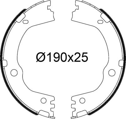 Valeo 564259 - Комплект тормозных колодок, барабанные autosila-amz.com