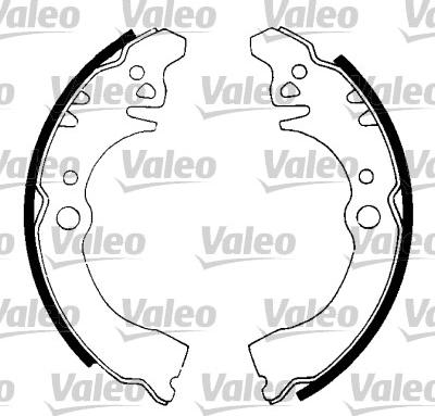 Valeo 562714 - Комплект тормозных колодок, барабанные autosila-amz.com