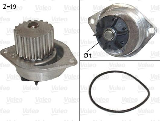 Valeo 506595 - Водяной насос autosila-amz.com