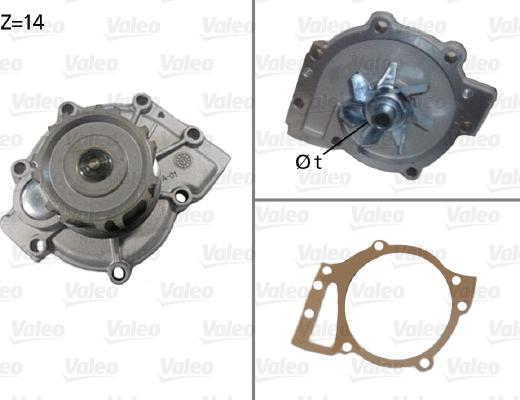 Valeo 506588 - Водяной насос autosila-amz.com