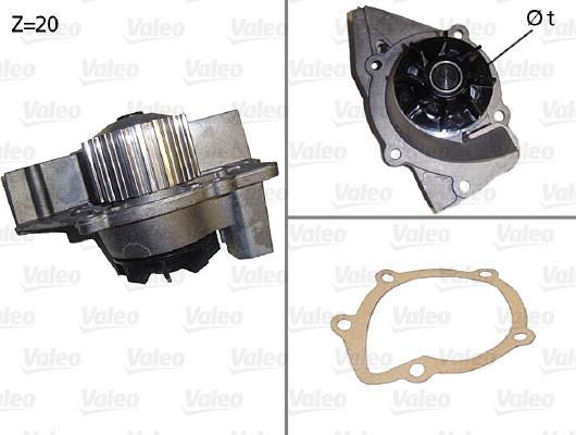 Valeo 506531 - Водяной насос autosila-amz.com