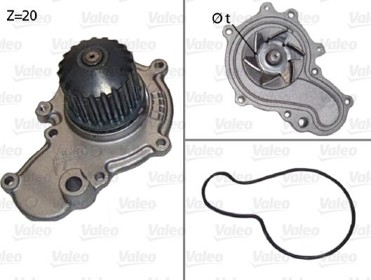 Valeo 506538 - Водяной насос autosila-amz.com