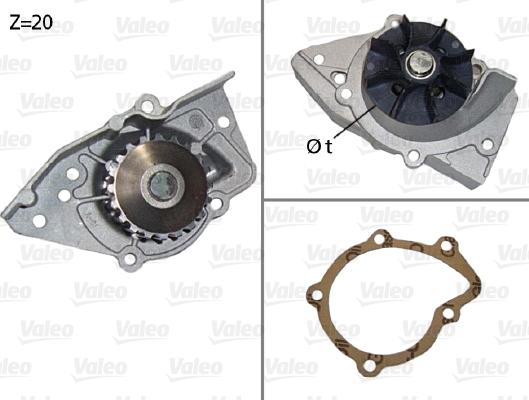 Valeo 506574 - Водяной насос autosila-amz.com