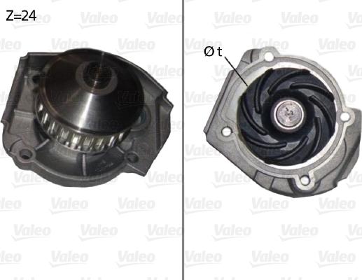 Valeo 506640 - Водяной насос autosila-amz.com