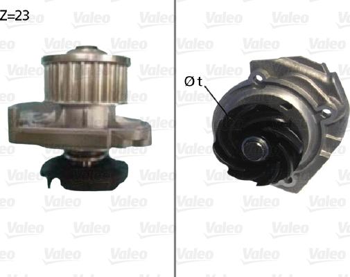 Valeo 506686 - Водяной насос autosila-amz.com