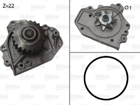 Valeo 506680 - Водяной насос autosila-amz.com