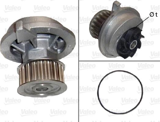 Valeo 506182 - Водяной насос autosila-amz.com