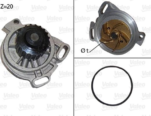 Valeo 506130 - Водяной насос autosila-amz.com