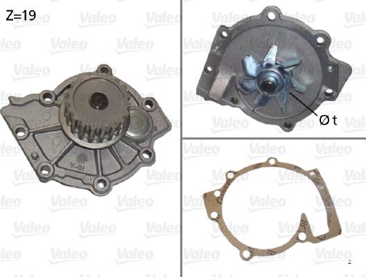 Valeo 506854 - Водяной насос autosila-amz.com