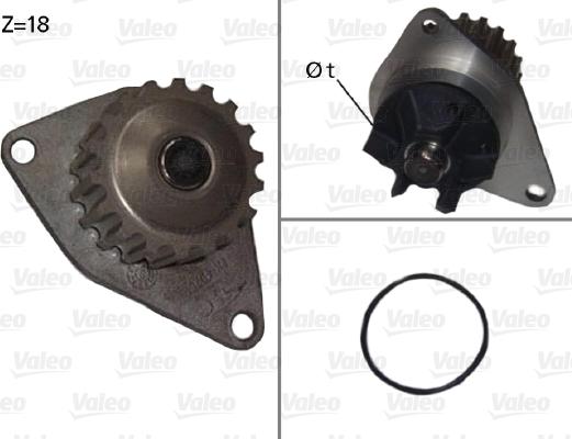 Valeo 506721 - Водяной насос autosila-amz.com