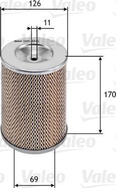 Valeo 585655 - Воздушный фильтр, двигатель autosila-amz.com