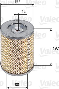 Valeo 585666 - Воздушный фильтр, двигатель autosila-amz.com