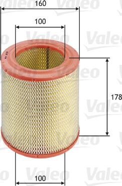 Valeo 585618 - Воздушный фильтр, двигатель autosila-amz.com