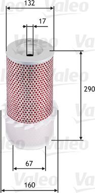 Valeo 585636 - Воздушный фильтр, двигатель autosila-amz.com