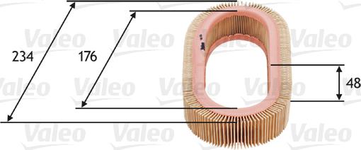 Valeo 585628 - Воздушный фильтр, двигатель autosila-amz.com