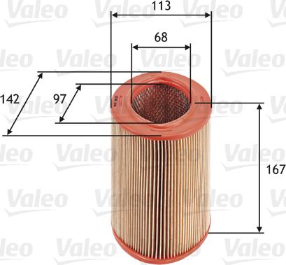 Valeo 585623 - Воздушный фильтр, двигатель autosila-amz.com
