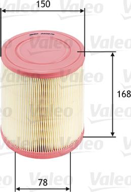 Valeo 585676 - Воздушный фильтр, двигатель autosila-amz.com