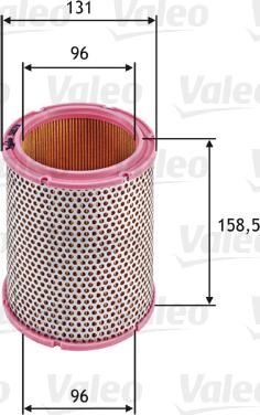 Valeo 585711 - Воздушный фильтр, двигатель autosila-amz.com