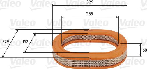 Valeo 585723 - Воздушный фильтр, двигатель autosila-amz.com