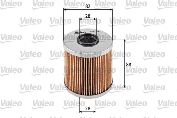Valeo 586543 - Масляный фильтр autosila-amz.com