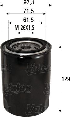 Valeo 586095 - Масляный фильтр autosila-amz.com