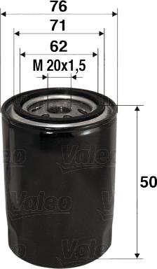 Valeo 586001 - Масляный фильтр autosila-amz.com