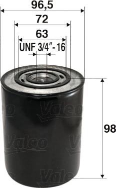 Valeo 586007 - Масляный фильтр autosila-amz.com