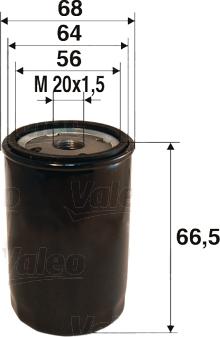 Valeo 586022 - Фильтр масляный HONDA ACCORD/CIVIC/CR-V 1.4-2.4 autosila-amz.com