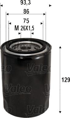 Valeo 586076 - фильтр масляный Maz autosila-amz.com