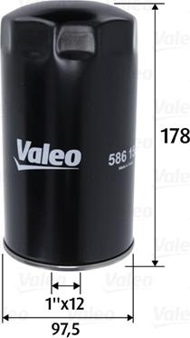 Valeo 586150 - Масляный фильтр autosila-amz.com