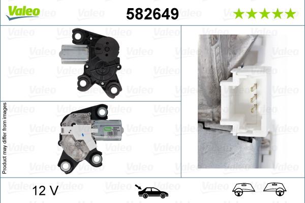 Valeo 582649 - Двигатель стеклоочистителя autosila-amz.com