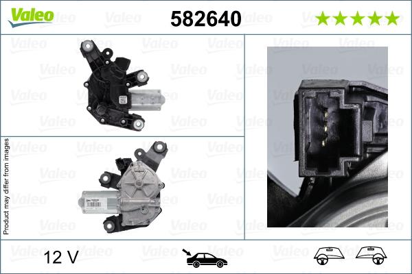 Valeo 582640 - Двигатель стеклоочистителя autosila-amz.com