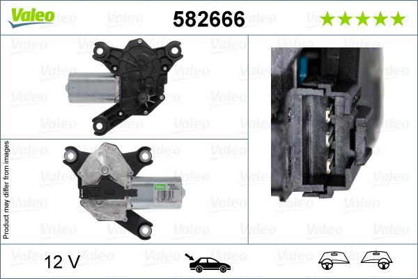 Valeo 582666 - Двигатель стеклоочистителя autosila-amz.com