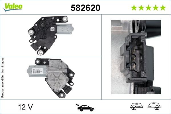 Valeo 582620 - Двигатель стеклоочистителя autosila-amz.com