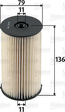 Valeo 587904 - Топливный фильтр autosila-amz.com