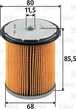 Valeo 587912 - Топливный фильтр autosila-amz.com