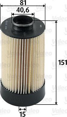 Valeo 587935 - Топливный фильтр autosila-amz.com