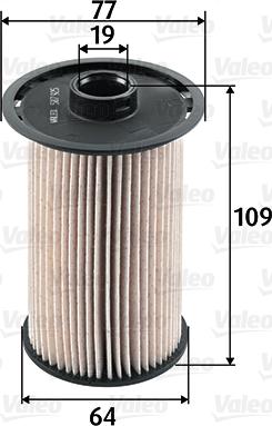 Valeo 587925 - Топливный фильтр autosila-amz.com