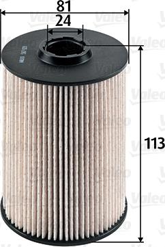 Valeo 587928 - Топливный фильтр autosila-amz.com