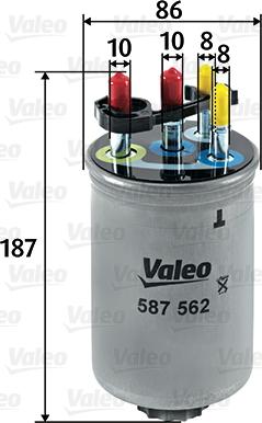 Valeo 587562 - Масляный фильтр autosila-amz.com