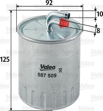 Valeo 587509 - Масляный фильтр autosila-amz.com