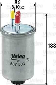 Valeo 587503 - Масляный фильтр autosila-amz.com