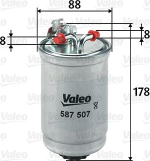 Valeo 587507 - Масляный фильтр autosila-amz.com