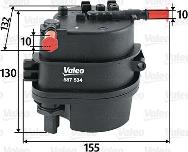 Valeo 587534 - Топливный фильтр autosila-amz.com