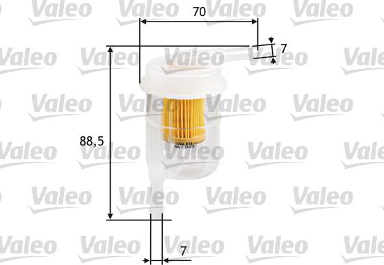 Valeo 587045 - Топливный фильтр autosila-amz.com