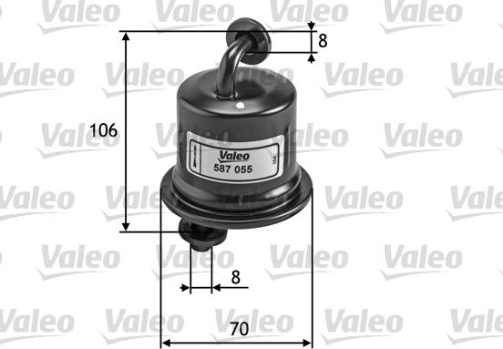 Valeo 587055 - Топливный фильтр autosila-amz.com