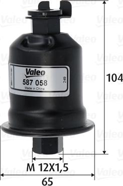 Valeo 587058 - Топливный фильтр autosila-amz.com