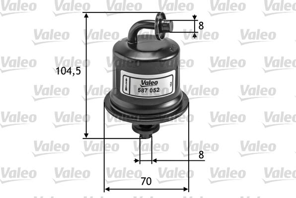 Valeo 587052 - Топливный фильтр autosila-amz.com