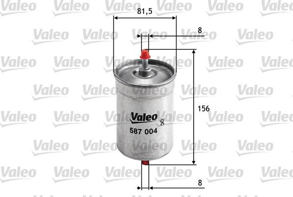 Valeo 587004 - Топливный фильтр autosila-amz.com